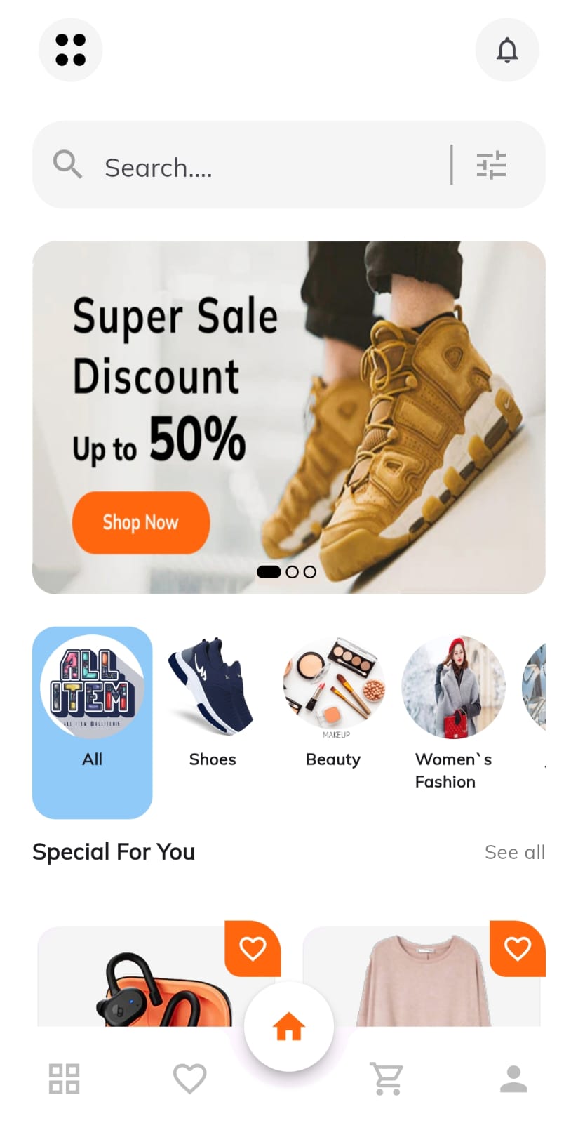 E-commerce App UI